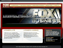 Tablet Screenshot of advertise.foxbusiness.com